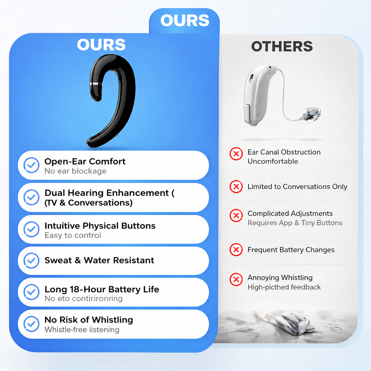 💖#1 THIS IS THE CLEAR WINNER!🔥Pryxo™ Bone Conduction Hearing Aids — Hear the sounds you should hear! ✅Made in the USA