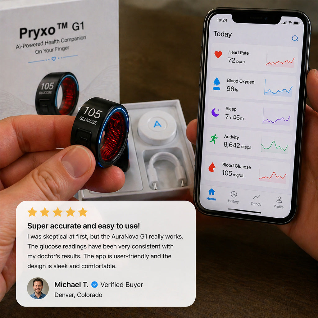🎉 75% OFF Limited Release🔥Pryxo™ G1 Non-Invasive Smart Ring