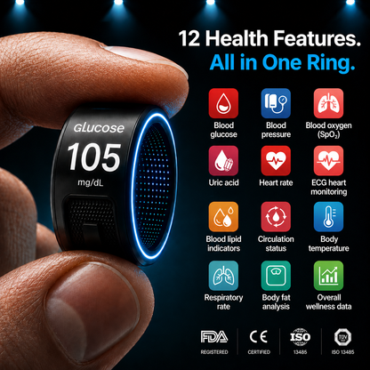 🎉 75% OFF Limited Release🔥Pryxo™ G1 Non-Invasive Smart Ring